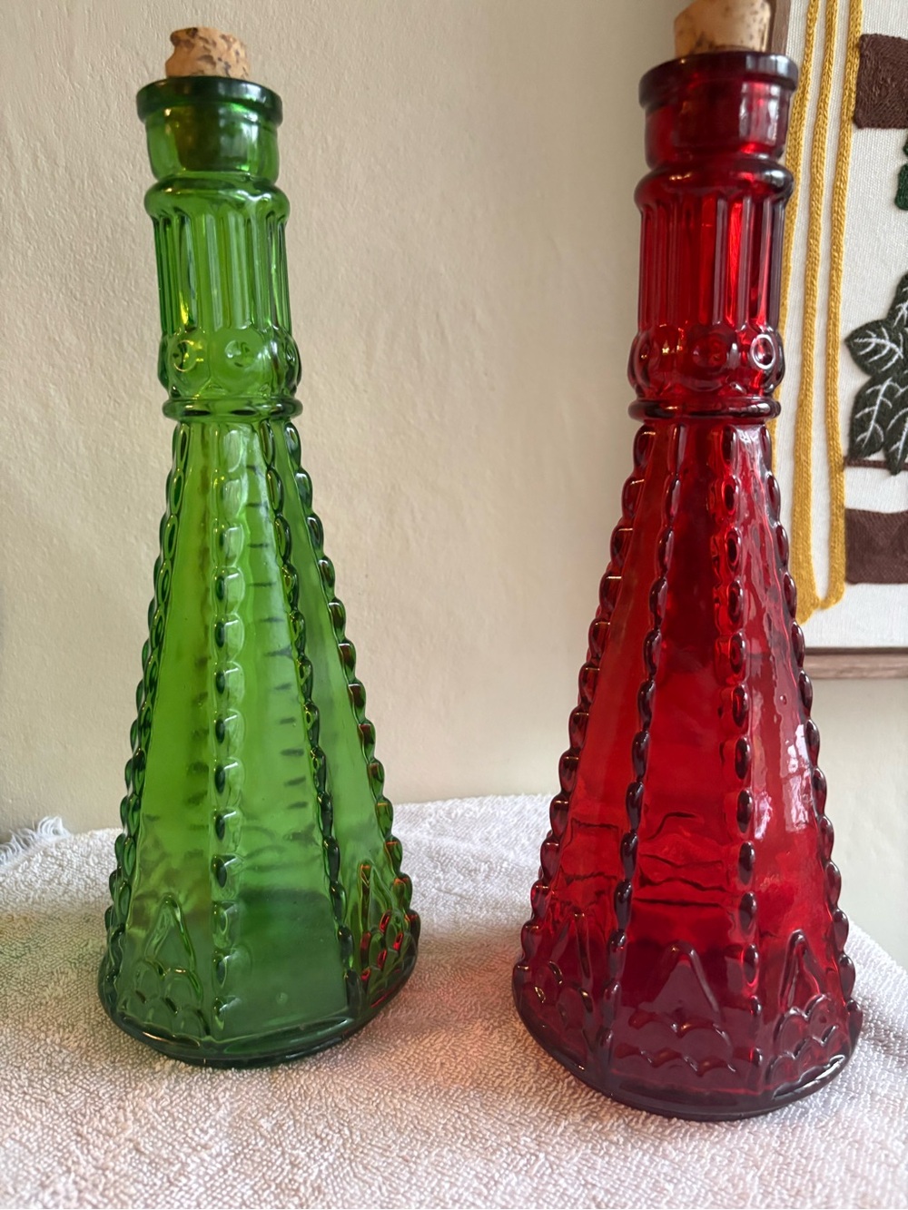 Vintage Morey Mallorca Destilerias Glass Decanters